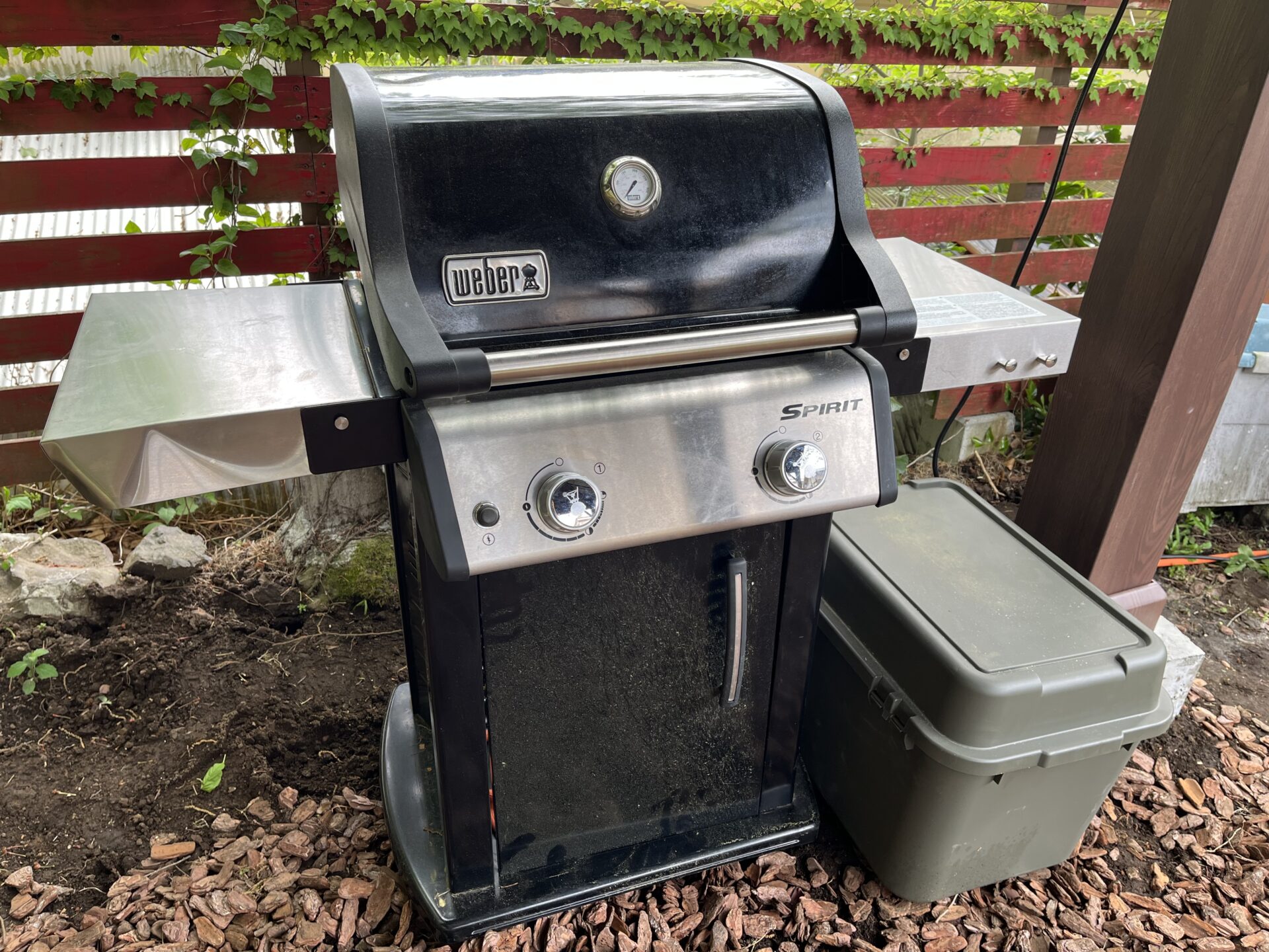 BBQの場所を変更しました。